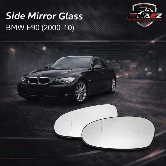 Side Mirror Glass Set Left 51167157247 Right 51167157246 Compatible With BMW 3 Series E90 (2000-10)