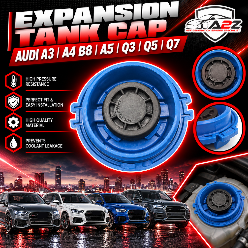 Expansion Tank Cap 3B0121321 Compatible With AUDI A3 Limousine (8VS, 8VM) | A3 / S3 A4 B8 (8K2) | A4 / S4 A5 (8T3) | A5 / S5Q3 (8UB, 8UG) Q5 (8RB) Q7 (4LB)