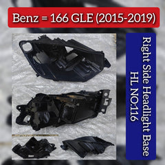 Headlight Base Compatible With Mercedes Benz W166 GLE (2015-2019) Tag No.116