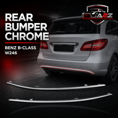 Rear Bumper Chrome Left 2468850921 & Right 2468851021 Compatible With MERCEDES BENZ B-CLASS W246 Tag No.107
