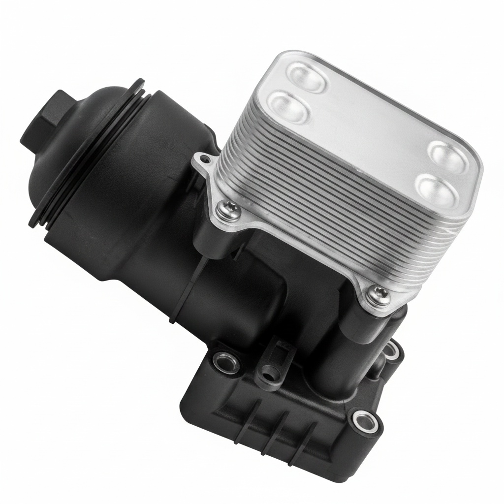 Oil Cooler With Assembly  03L117021D Compatible With AUDI A6 C7  Tag-O-16