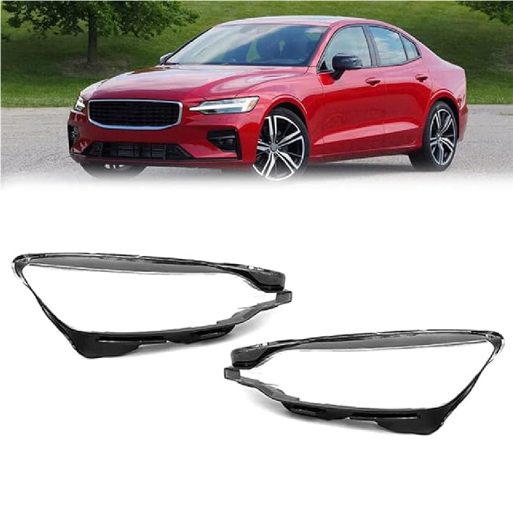 Car Front Headlight Lens Cover Headlamp Lamp Shade Transparent Lamp Shell  for VOLVO S60 2018 - 2022.