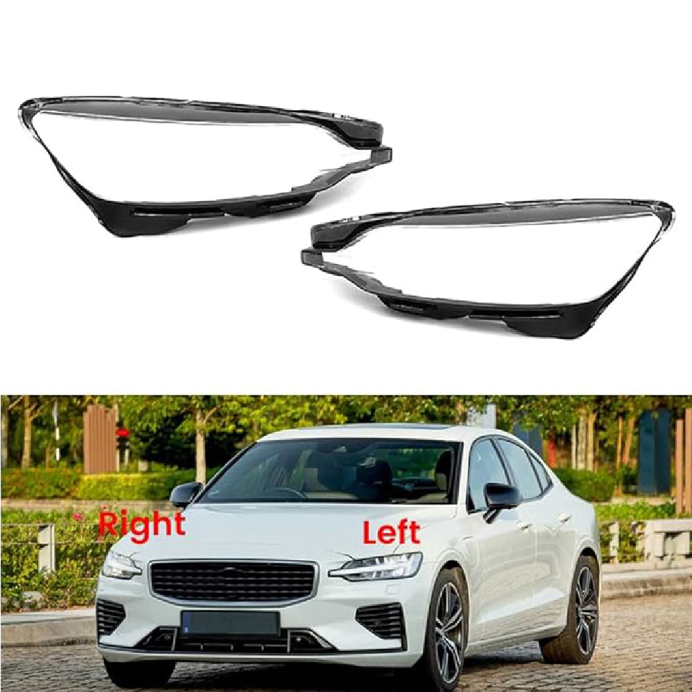 Car Front Headlight Lens Cover Headlamp Lamp Shade Transparent Lamp Shell  for VOLVO S60 2018 - 2022.