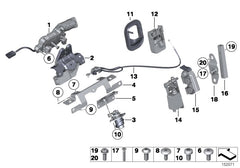 Trunk Lid Lock Latch Assembly Actuator 51247840617 Compatible With BMW 3 Series (E90) &  3 Series Coupe (E92) & 5 Series (E60) & 6 Series (E63)