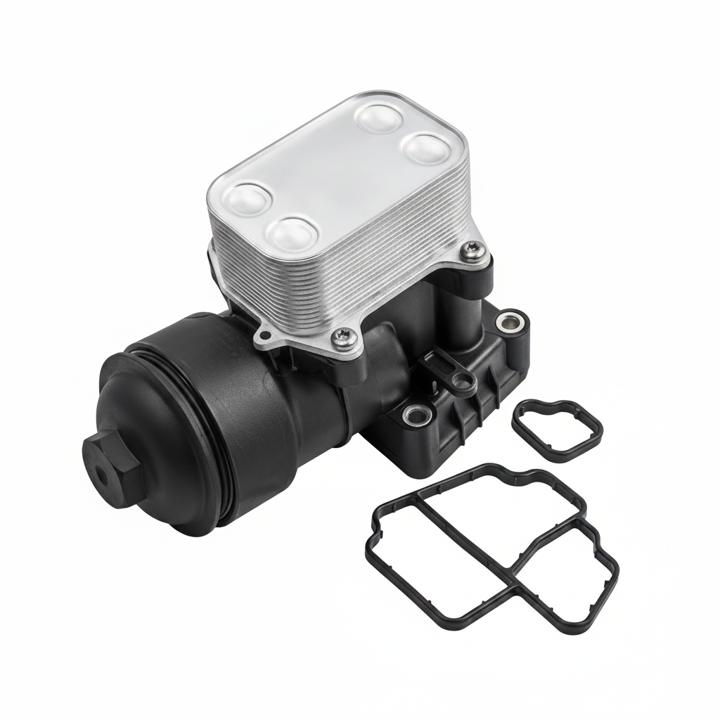 Oil Cooler With Assembly  03L117021D Compatible With AUDI A6 C7  Tag-O-16