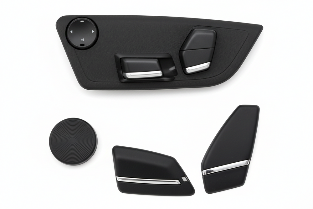 Front Left/Right Seat Adjustment Buttons Black 61319275073 61319265269 Compatible With BMW 5/6/7 Series F10 F11 F07 F06 F12 F01 F02 F04