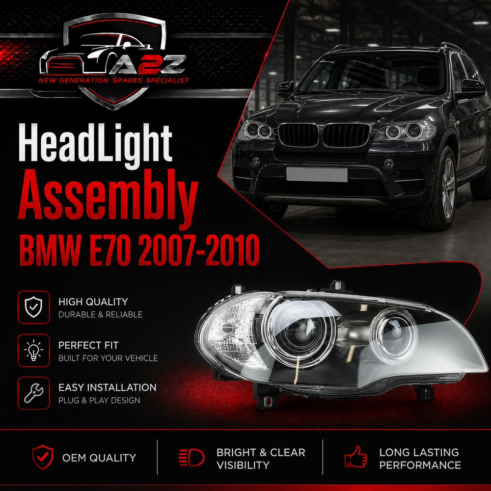 Complete Head Light Set Left 63117288991 & Right 63117288992 Compatible With BMW E70 2007-2010