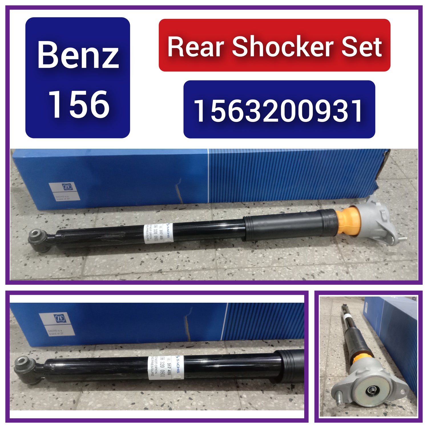 Rear (Left & Right Same)  Shock Absorber 1563200931 Compatible With MERCEDES-BENZ GLA-CLASS (X156) (1PCS)