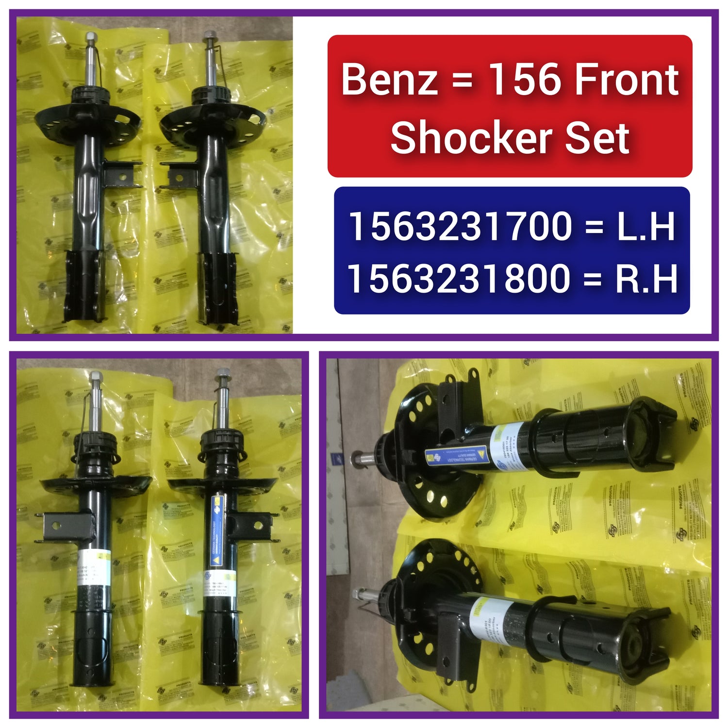 Front Right Shock Absorber 1563231800 Compatible With MERCEDES-BENZ GLA-CLASS (X156) (1PCS)