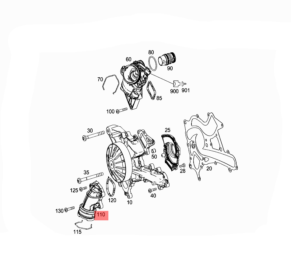 Elbow (Thermostat) 2762000156 2762000056 For MERCEDES-BENZ CLS C218 Tag-E-21