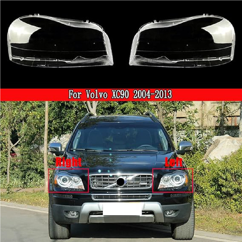 VOLVO=XC90 - 2004-13 - Car Front Headlight Lens Cover  Transparent Headlamp Lens Lampshade for Volvo XC90 2004 - 2013.