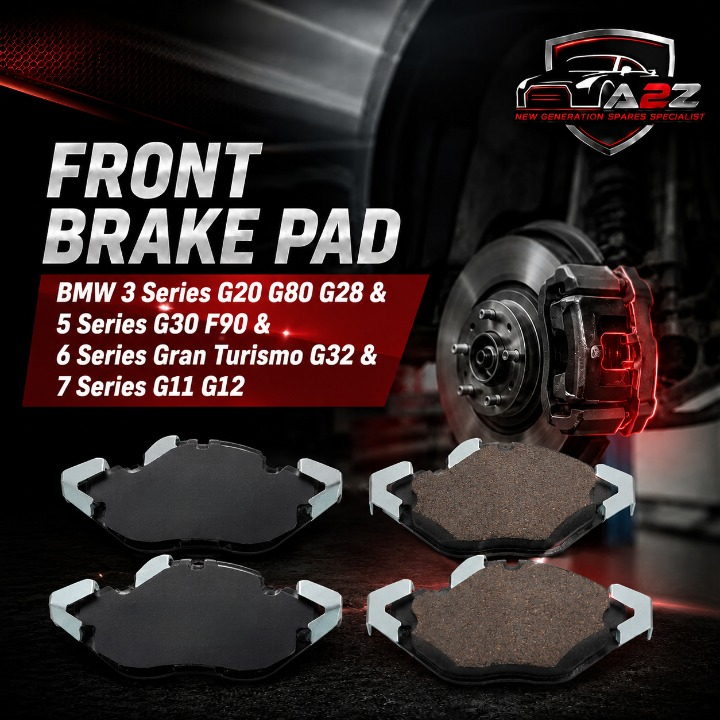 Front Brake Pad 34116888457 2242501 P06099 Compatible With BMW 3 Series G20 G80 G28 & 5 Series G30 F90 & 6 Series Gran Turismo G32 & 7 Series  G11 G12