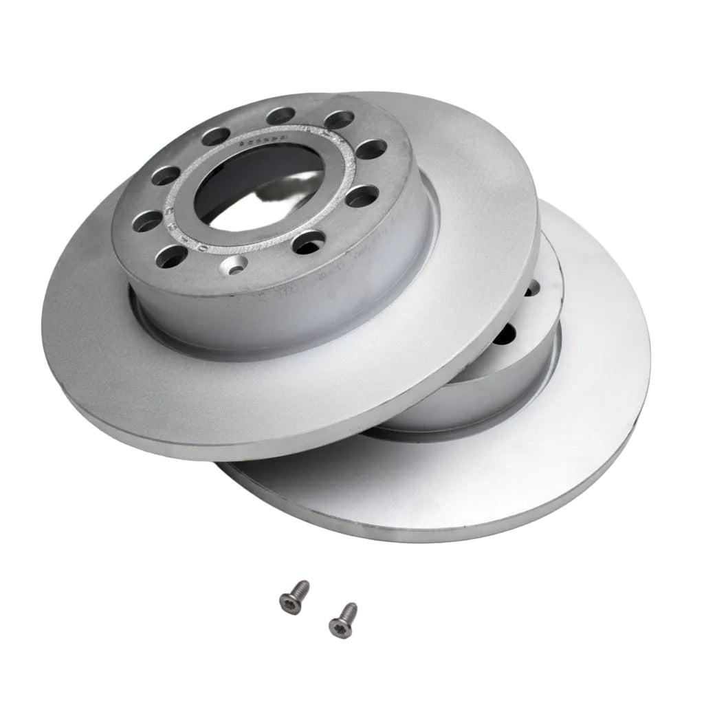 Rear Brake Disc Set 1K0615601AB 5C0615601A 5Q0615601F 5QD615601B Compatible With SKODA OCTAVIA II (1Z3) | LAURA &  OCTAVIA III (5E3, NL3, NR3) & YETI (5L) & VW BEETLE (5C1, 5C2) | FUSCA | BJALLA & JETTA IV (162, 163, AV3, AV2)