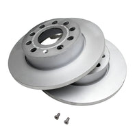 Rear Brake Disc Set 1K0615601AB 5C0615601A 5Q0615601F 5QD615601B Compatible With SKODA OCTAVIA II (1Z3) | LAURA &  OCTAVIA III (5E3, NL3, NR3) & YETI (5L) & VW BEETLE (5C1, 5C2) | FUSCA | BJALLA & JETTA IV (162, 163, AV3, AV2)