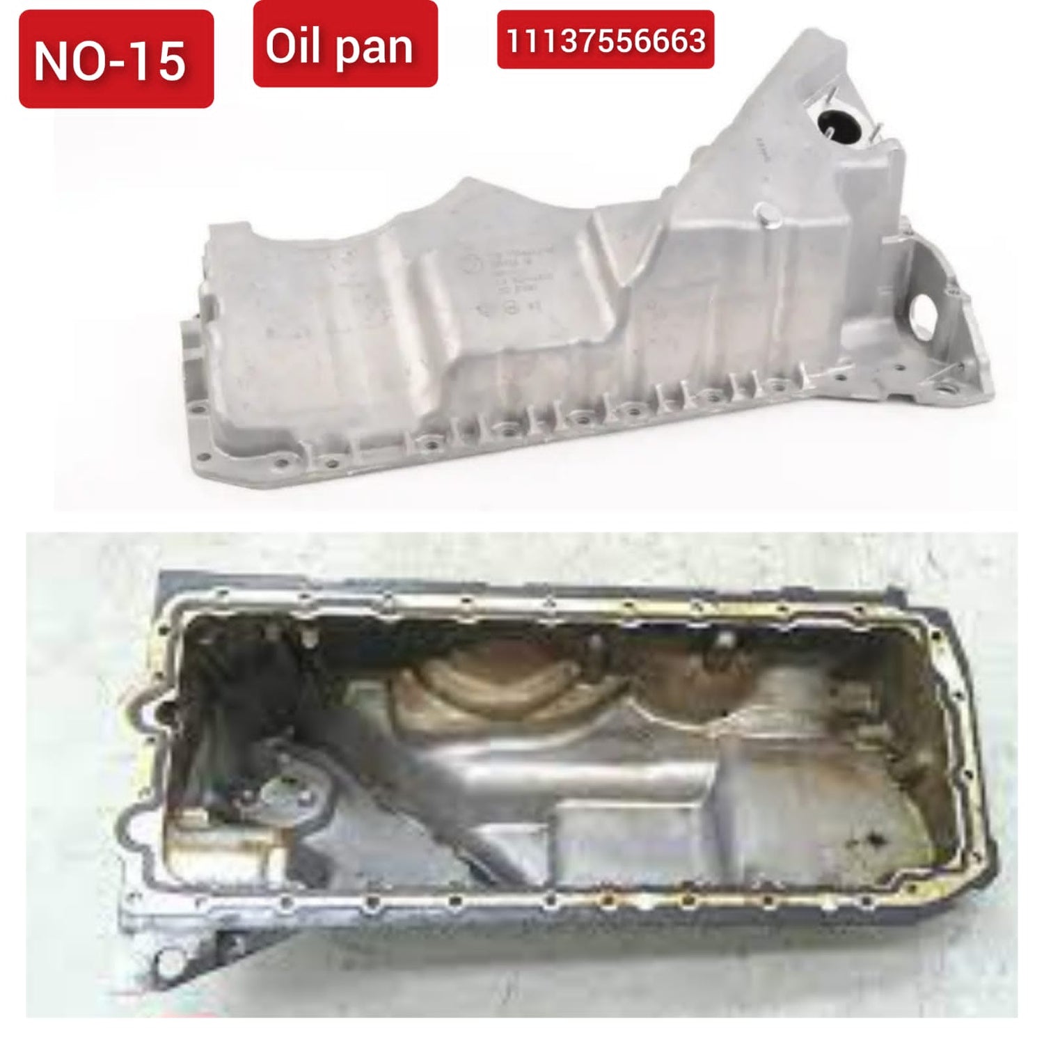 Oil Pan 11137556663 7556663 Compatible With BMW 5 Series  F10 & 7 Series F01, F02, F03, F04 Tag-OP-15