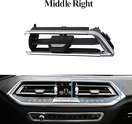 Center Right AC Conditioner Air Vent Grill Outlet Tab Clip Repair Kit 64119458543 Compatible With BMW X5 G05 & X6 G06 & X7 G07 Tag-ACR-05