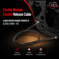 Center Bonnet Control Release Cable FSE000041  Compatible With LAND ROVER RANGE ROVER III (L322) (2002 -12)