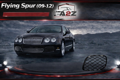 Black Fog Lamp Cover Set Left 3W5807682 & Right 3W5807683 Compatible With Bentley Flying Spur (2009-2012) Tag No.1002