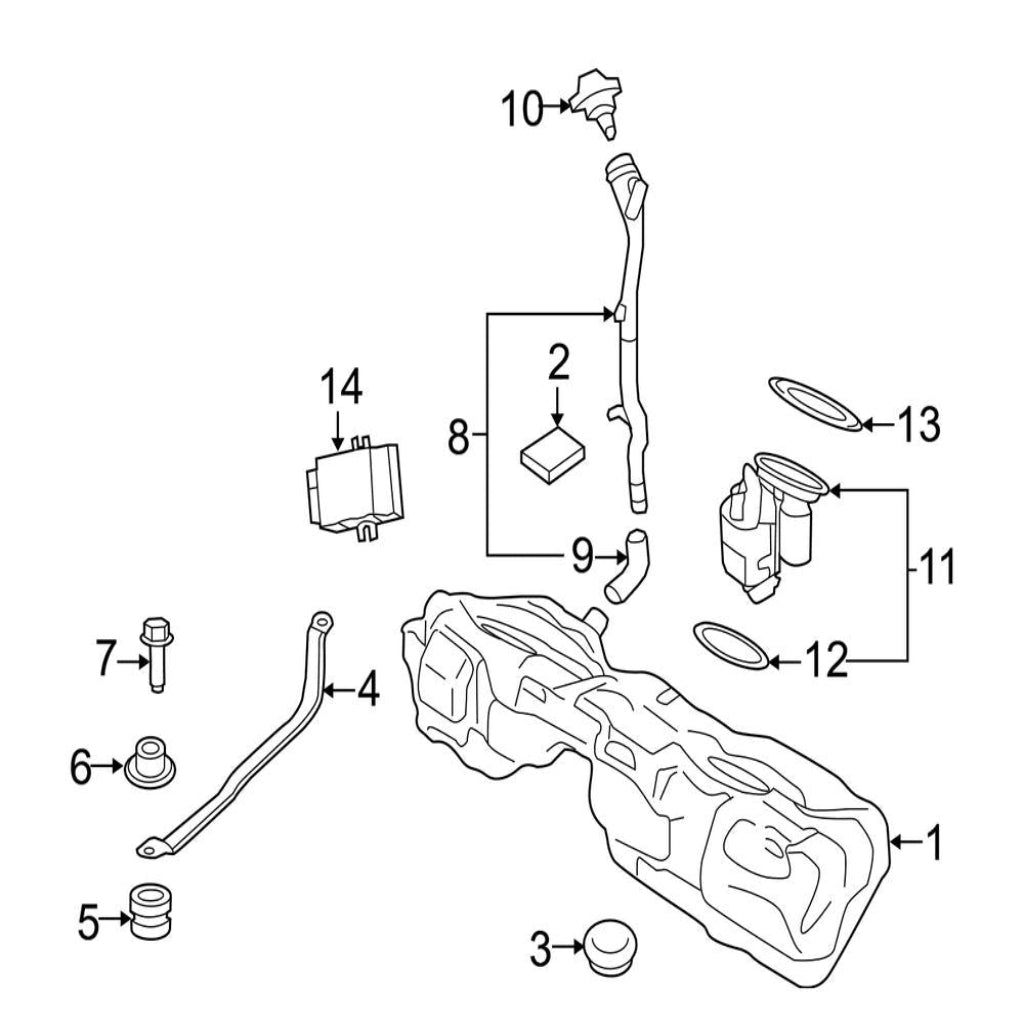 Fuel Pump 16117344066 Compatible With BMW 3 Series F30 Tag No.60