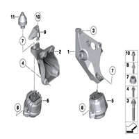 Front Engine Motor Mount Set Compatible With BMW 3 Series E90 &  X1 E84  Diesel Engine Motor Mount Left 22116768800 & Right 22116768799