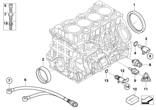 Crankshaft Oil Seal 11117511396 Compatible With BMW 3 (E90) 5 (E60) 5 (F10) 7 (F01, F02, F03, F04) X1 (E84)