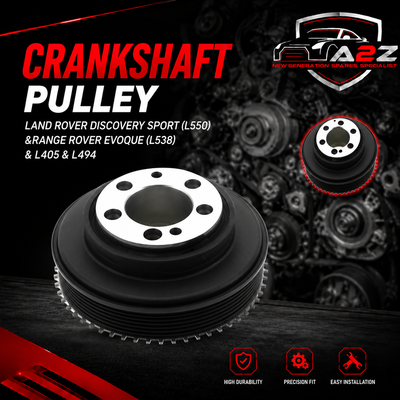 Crankshaft Pulley LR078547 LR025252 LR068885 Compatible With LAND ROVER DISCOVERY SPORT (L550) &RANGE ROVER EVOQUE (L538) & L405 & L494 Tag-CP-10