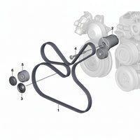 Belt Tensioner With Pulley 11287800333 Compatible with BMW 3 Series (E90) & 5 Series (E60) & 5 Series (F10) & 7 Series (F01, F02, F03, F04) & X1 (E84) & X5 (E70) & X6 (E71, E72) Tag.4