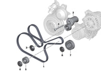 Timing Belt 7DPK1697 11288477788 11287808107 7808107 Compatible With BMW 5 Series (F10) (E70) Tag-BEL-01