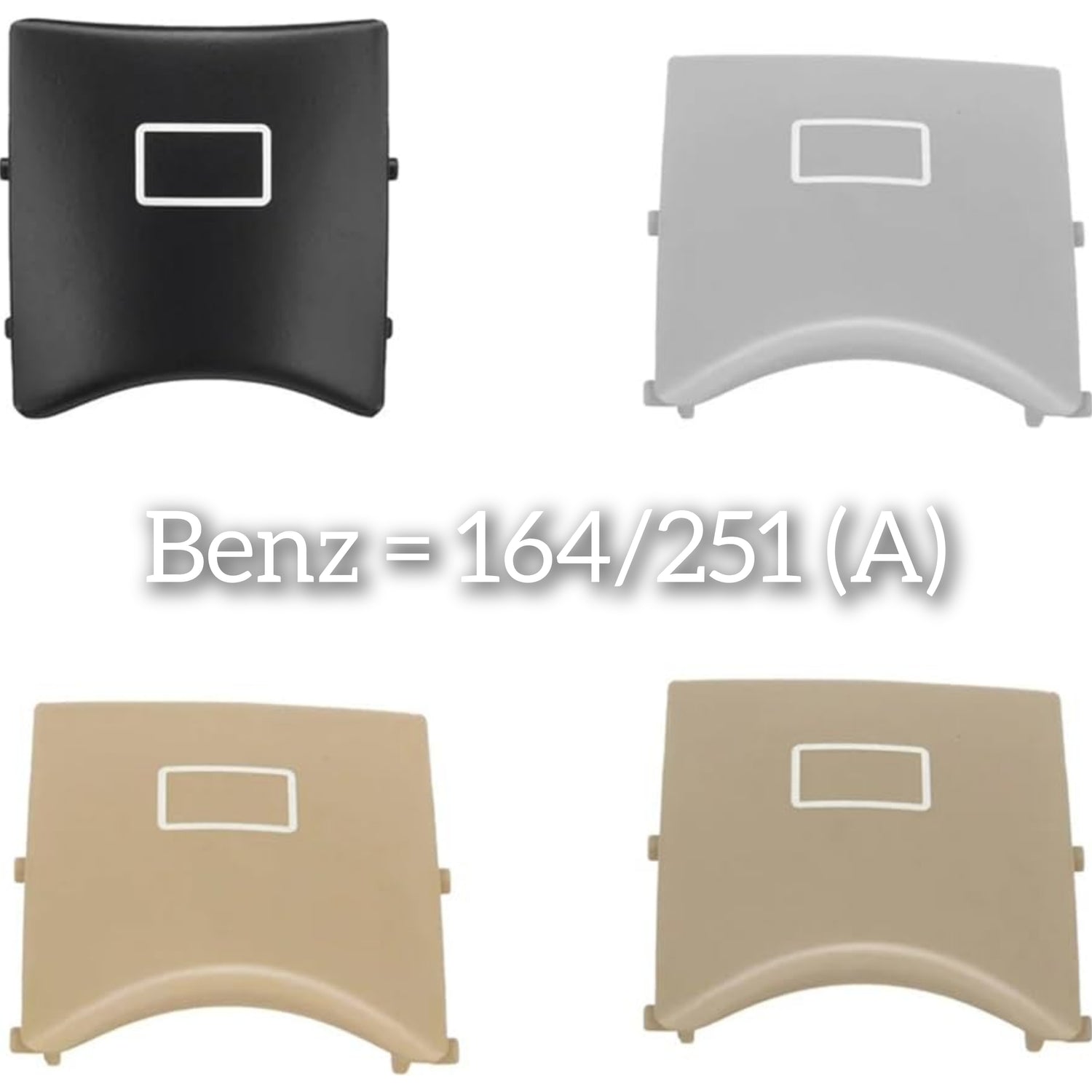 Black Sunroof Window Switch Button Cover 1648203026 Compatible With MERCEDES BENZ GL-CLASS W164 & R-CLASS W251