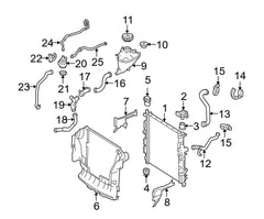 Radiator Hose Pipe 1645011082 For Mercedes Benz GL-CLASS W164 Tag-H-38
