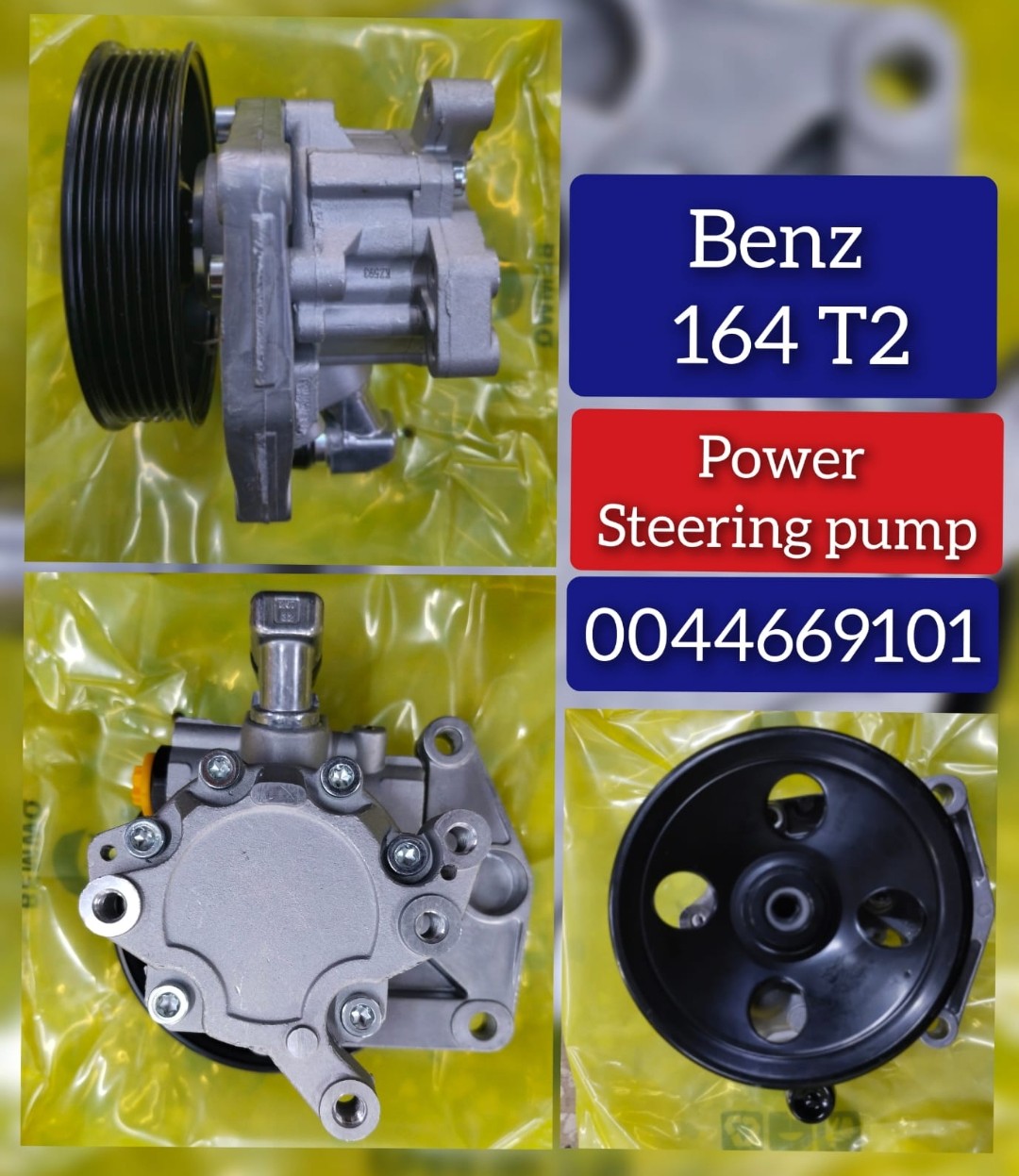Power Steering Pump A0044669101 0044667901 0044668501 0044669101 0054662001 7693955277 A0044667801 A0044668501 Compatible with MERCEDES-BENZ CLK (C209) CLS (C219) E-CLASS (W211) M-CLASS (W164) S-CLASS (W220, V220) S-CLASS (W221, V221) SLK (R171)