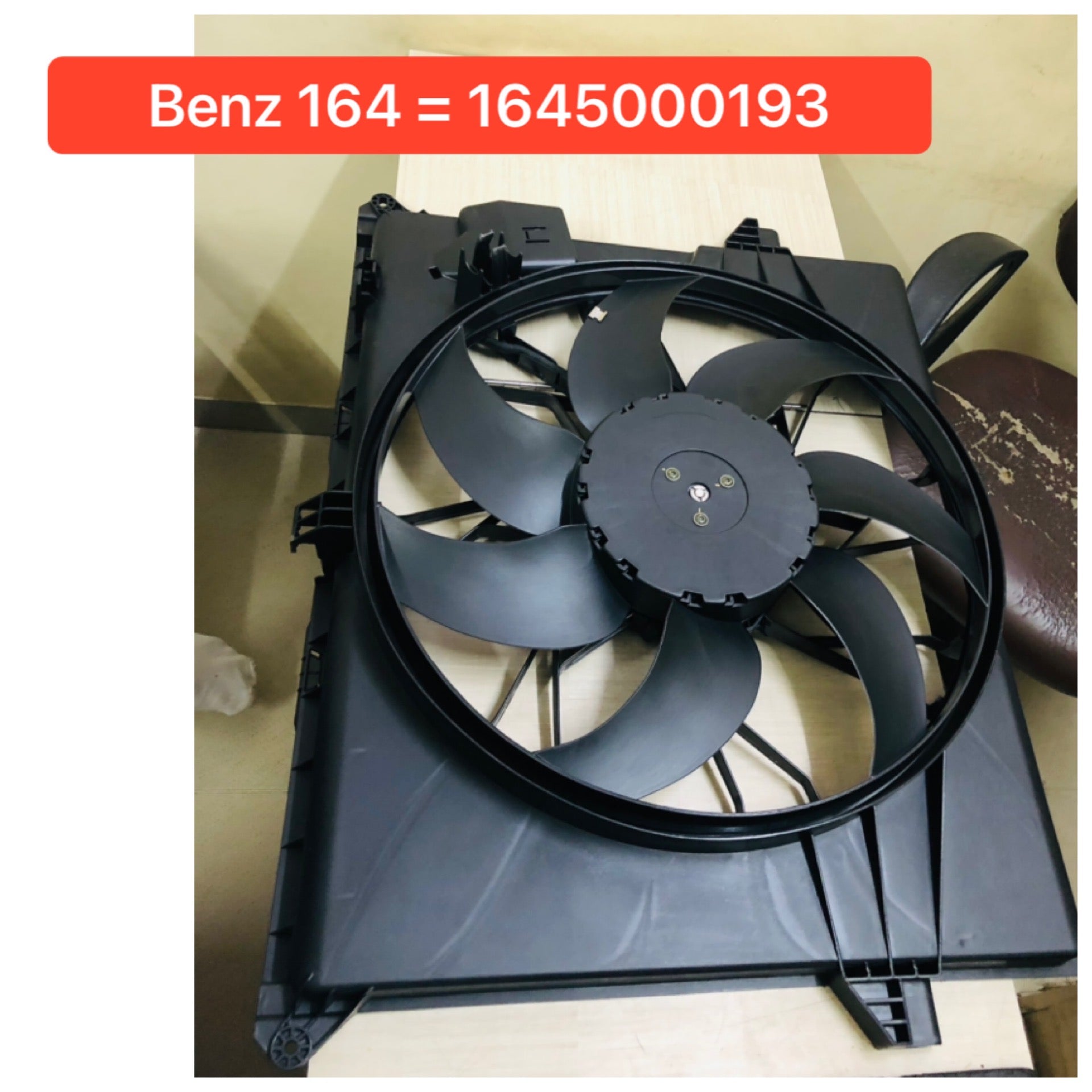 Engine Radiator Cooling Fan Assembly 1645000193 Compatible With MERCEDES-BENZ M-CLASS (W164) R-CLASS (W251, V251)