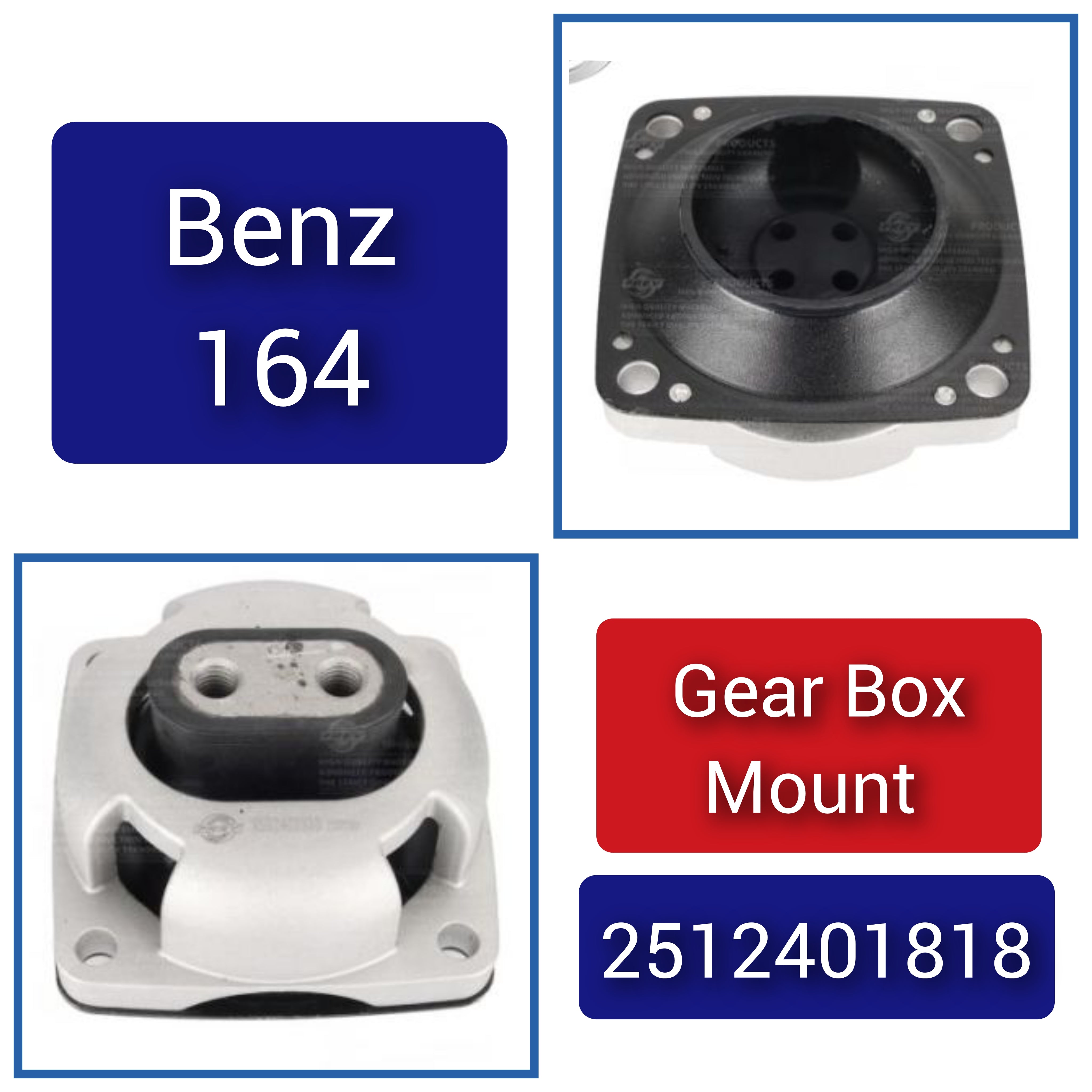 Rear Gearbox Transmission Mount 2512401818 Compatible With MERCEDES-BENZ M-CLASS W164