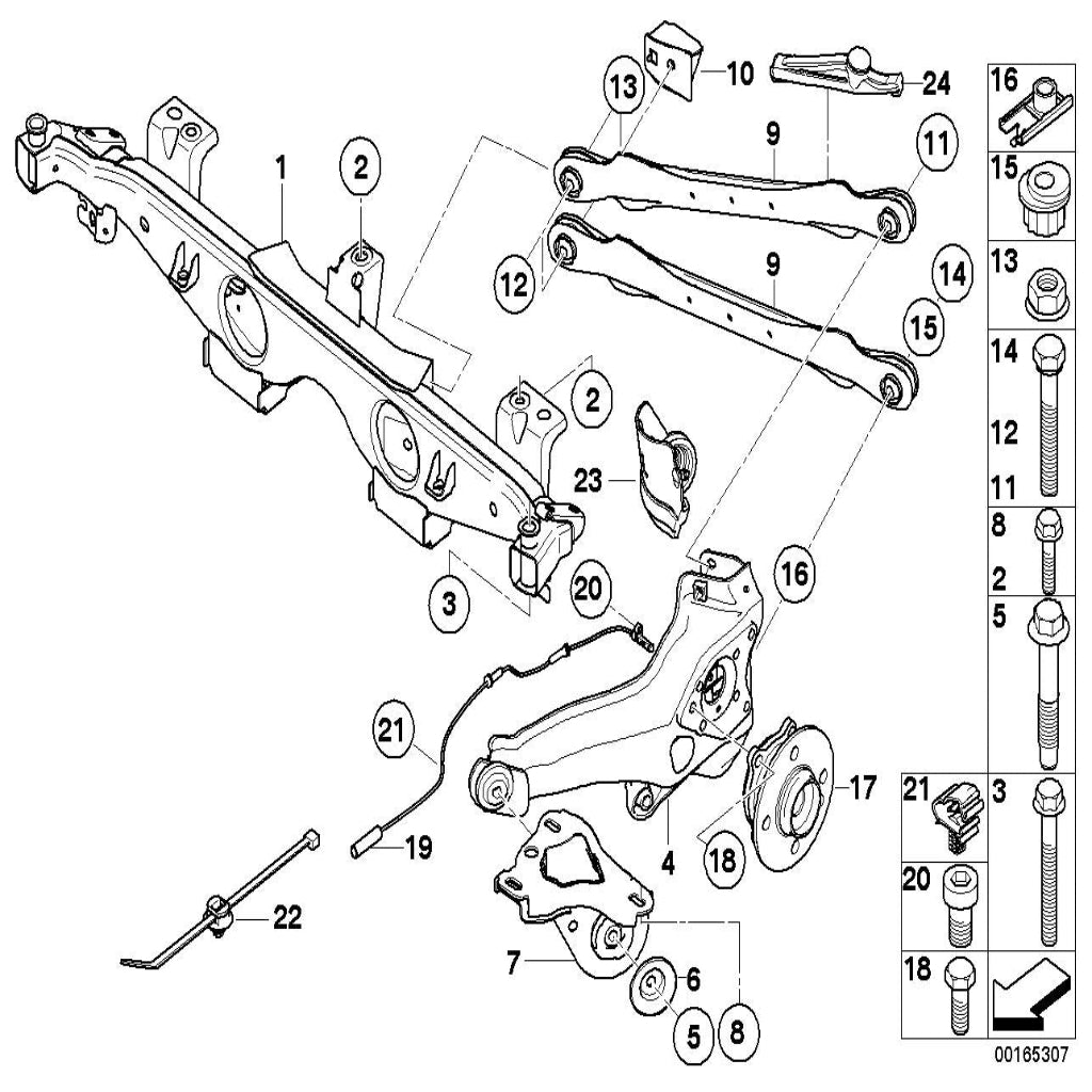 Rear Left/Right ABS Wheel Speed Sensor 34526756385 Compatible With MINI R57