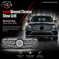 Front Dimond Chrome Show Grill A2538882000 Compatible With MERCEDES BENZ  GLC X253 2016-2019