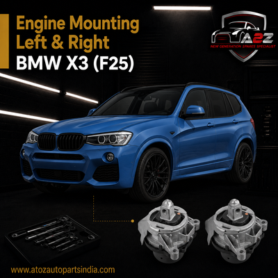 Engine Mounting Right 22116855722 Left 22116855721 Compatible With BMW X3 (F25)