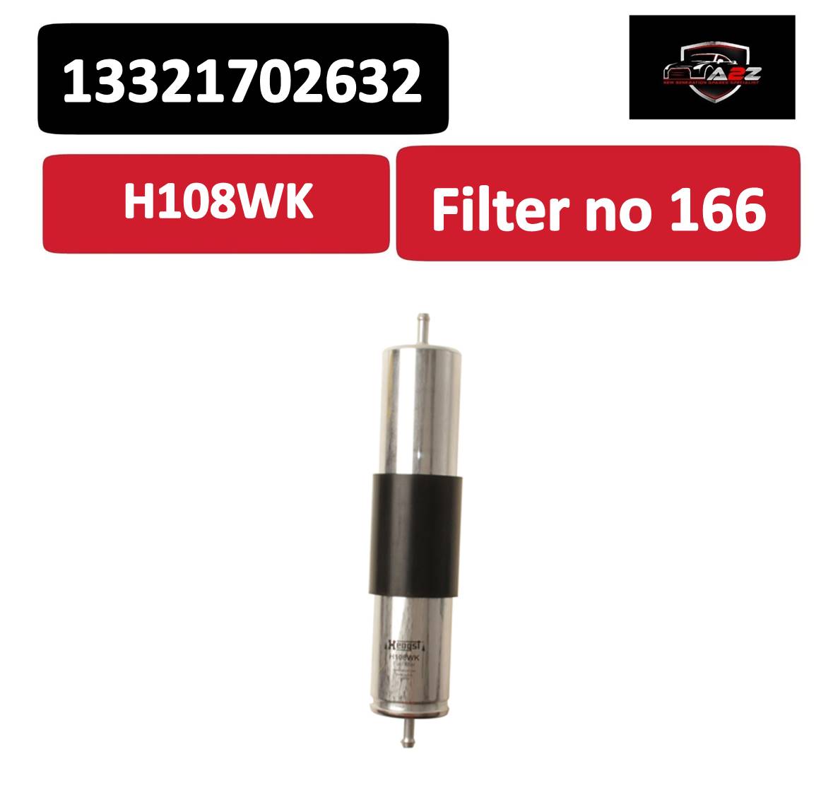Fuel Filter H108WK & 13321702632 & KL66 Compatible With BMW   Tag 166