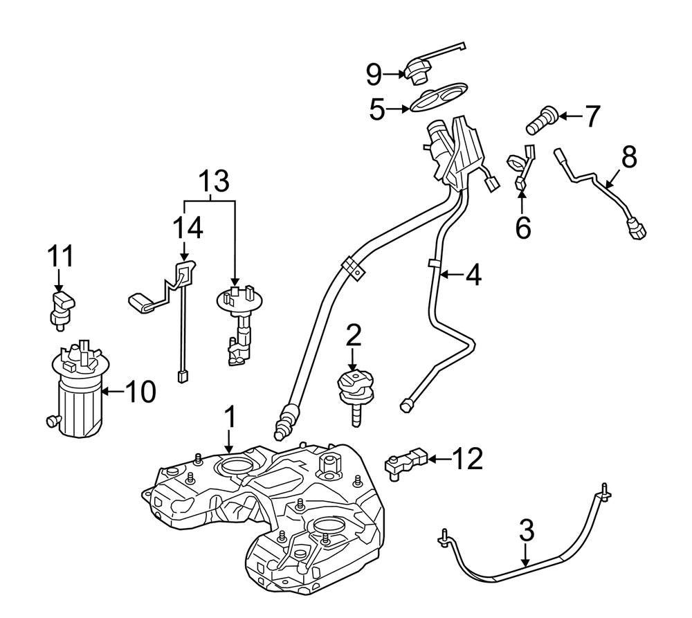 Fuel Pump 1664702994  Fits For Mercedes Benz GLS X166 Tag-F-40