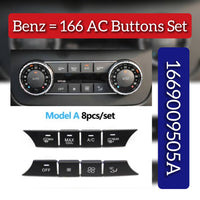 Dashboard ac buttons set-Model A A1669009505 Model B A1669003517 Compatible with Mercedes & Mercedes Benz GLS W166