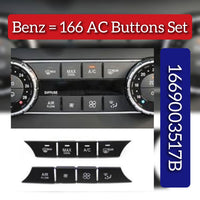 Dashboard ac buttons set-Model A A1669009505 Model B A1669003517 Compatible with Mercedes & Mercedes Benz GLS W166