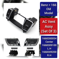 Ac Vent Grille Assembly Left 1668309100 1668300154 & Right 1668309200 1668300254 Compatible With MERCEDES BENZ GLE W166 & GLS W166