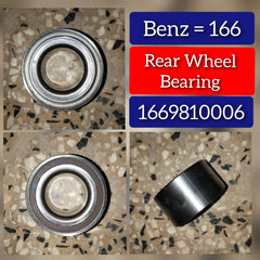 Rear Wheel Bearing 1669810006 A1669810006 Compatible With MERCEDES-BENZ GL-CLASS (X166) & GLE (W166)  & GLS (X166)