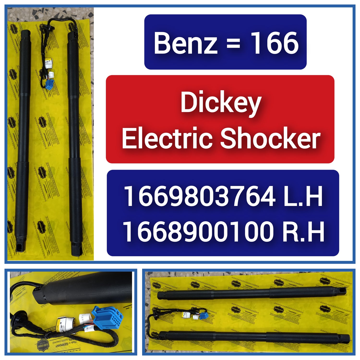 Air Suspension Electric Shock Absorber Strut Left 1669803764 Right 1668900100 Compatible With MERCEDES-BENZ GL-CLASS (X166) & GLS (X166)