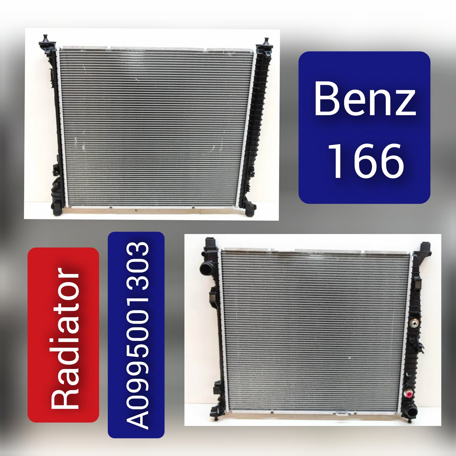 Cooling Radiator A0995001303 A0995004603 Compatible with MERCEDES-BENZ (W166)