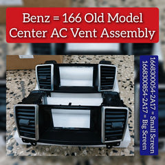 Black Center Ac Vent Assay (Big) 1668300854 Compatible With MERCEDES BENZ GL-CLASS W166 & GLS W166 & ML-CLASS W166
