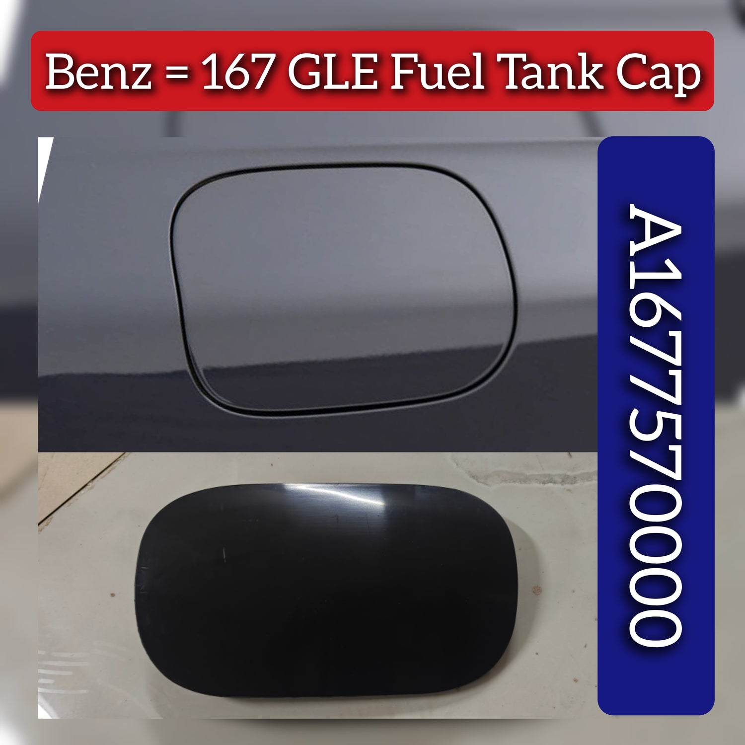 Fuel Tank Cap 1677570000 A1677570000 Compatible With Mercedes Benz (167) GLE-Class (2020-2024)