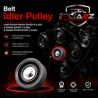 Belt Idler Pulley LR036304 Compatible with LAND ROVER RANGE ROVER III (L322) &  RANGE ROVER IV (L405) & RANGE ROVER SPORT II (L494) Tag.3