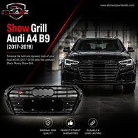 Show Grill Compatible With Audi A4 B9(2017-19) Shiny Black Chrome Tag 23