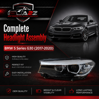 Complete Headlight Assy Left 63118499119 & Right 63118499120 Compatible With BMW 5 Series G30 (2017-2020) Tag No.75