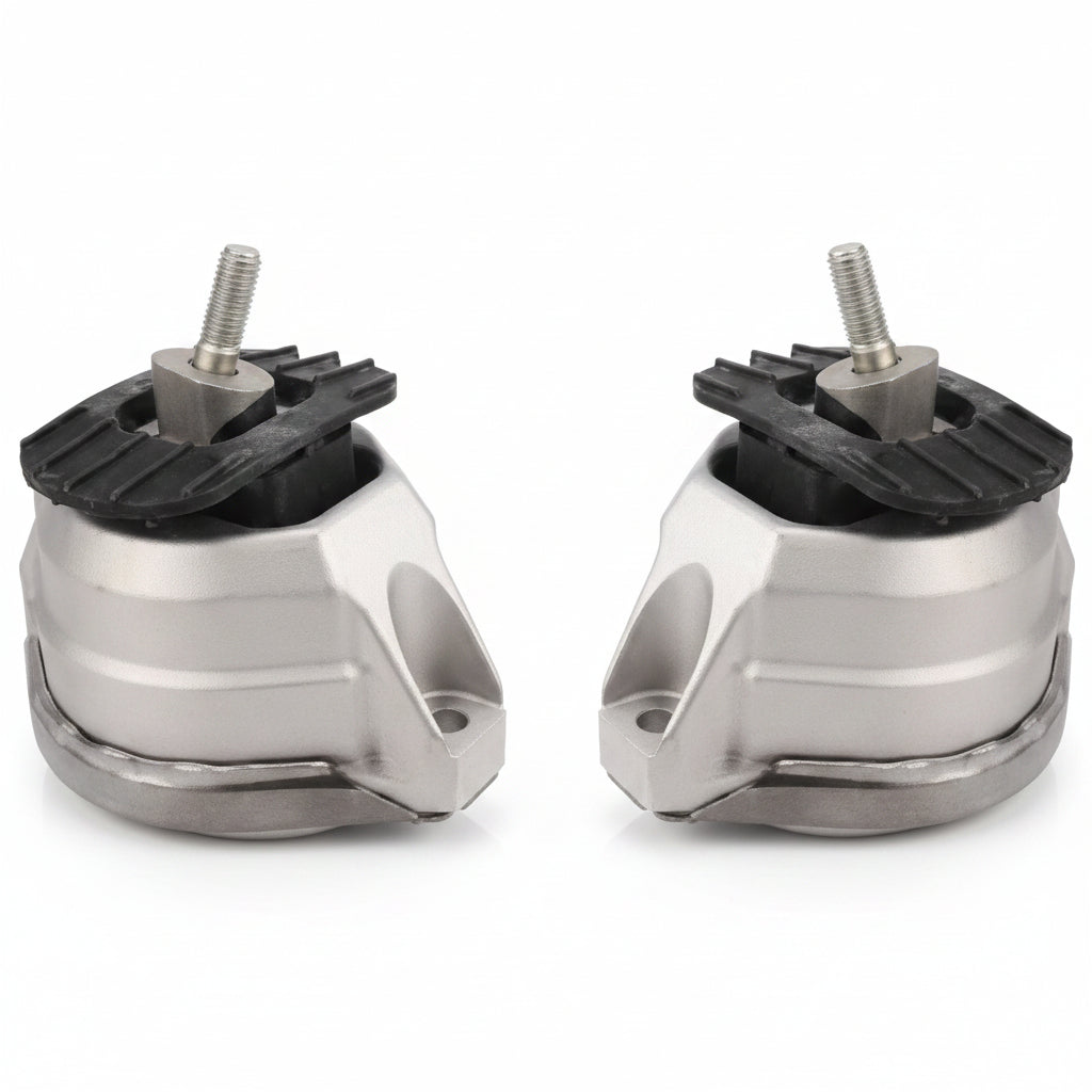 Engine Motor Mount Set Compatible With BMW 5 Series E60 Engine Motor Mount Left 22116761089 & Right 22116761090